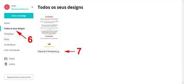 Passo a passo de como editar arquivo compartilhado no Canva e 5 templates grátis para Pinterest