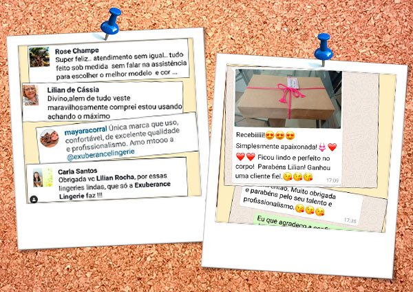 Compartilhe feedbacks dos seus clientes