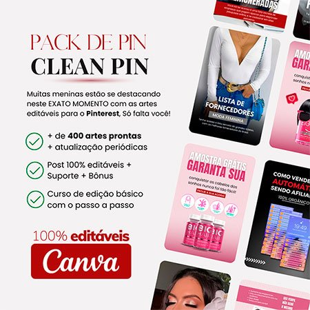 Clean Pin - Pack de Pin para Pinterest