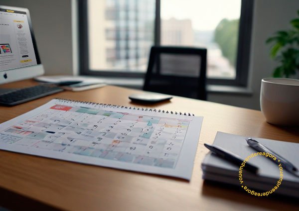Planejamento de marketing calendário editorial
