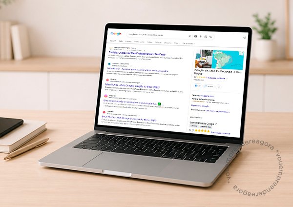 Site e Google Meu Negócio nos resultados de pesquisa do Google